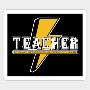 Teacher Bolt Sticker